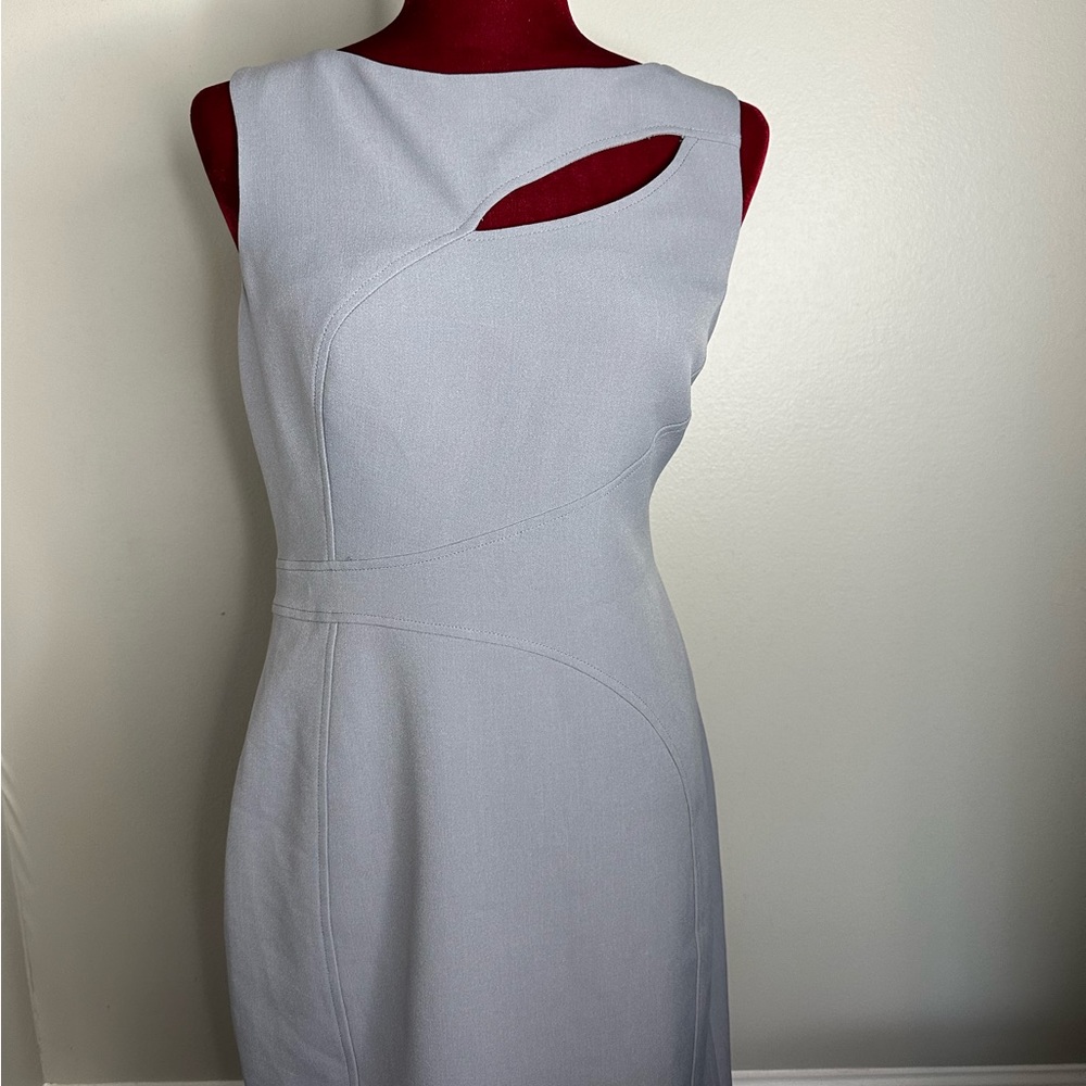 Grey slit dress